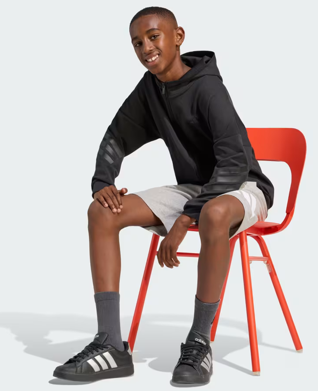 Felpa Ragazzo Adidas Future Icons 3-Stripes - Nero