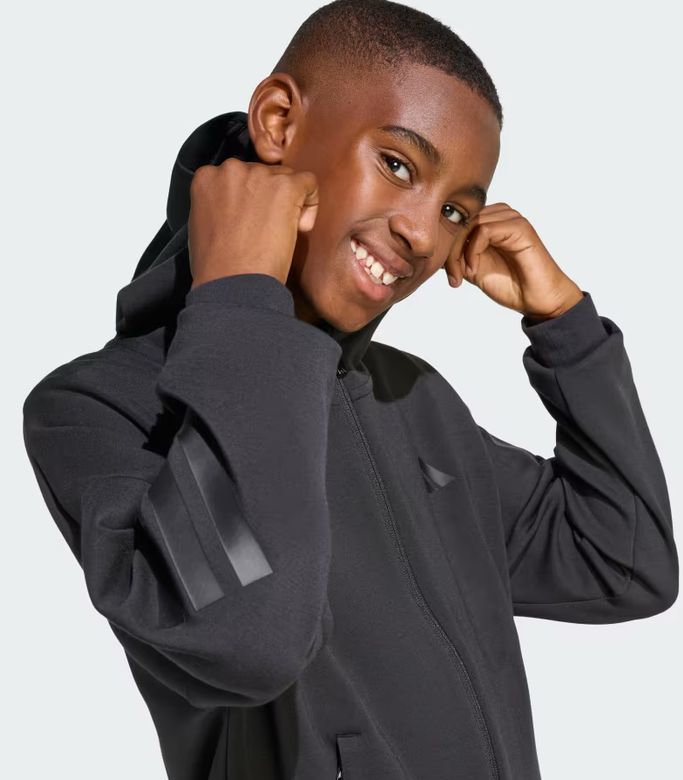 Felpa Ragazzo Adidas Future Icons 3-Stripes - Nero