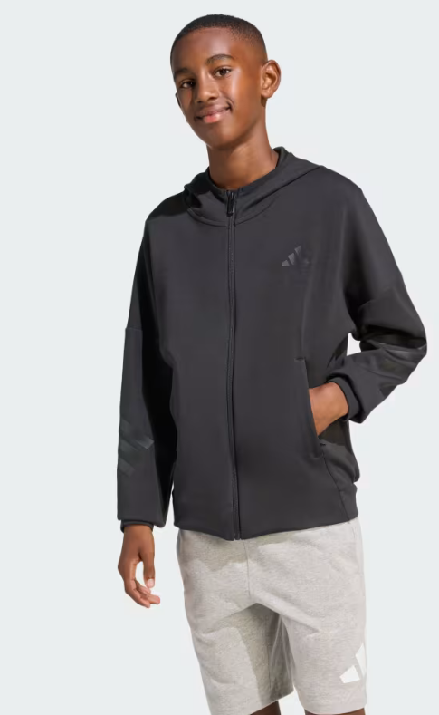 Felpa Ragazzo Adidas Future Icons 3-Stripes - Nero