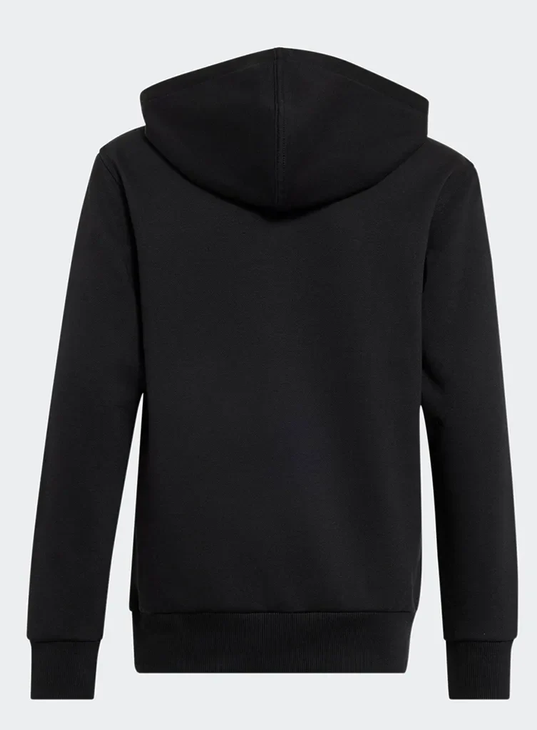 Felpa Ragazzo Adidas Hoodie Slogan Fleece - Nero