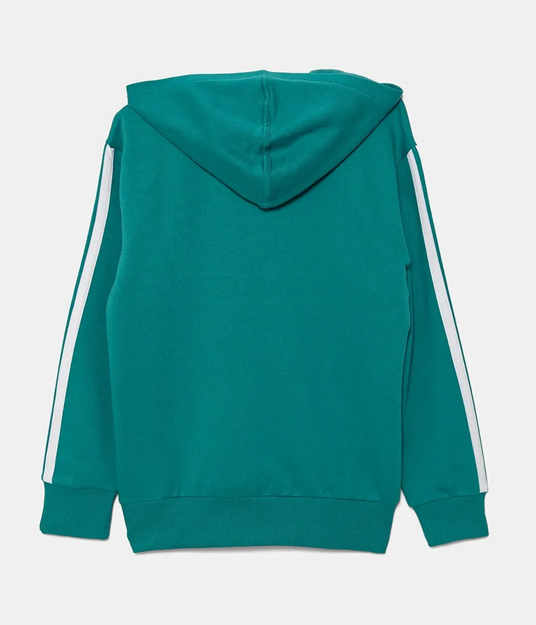 Felpa Ragazzo Adidas Seasonal Essentials Tiberio 3-Stripes - Verde