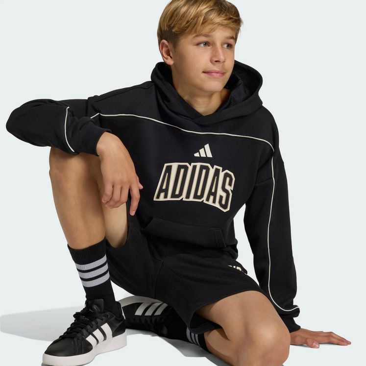 Felpa Ragazzo Adidas STADIUM LETTERING  - NERO