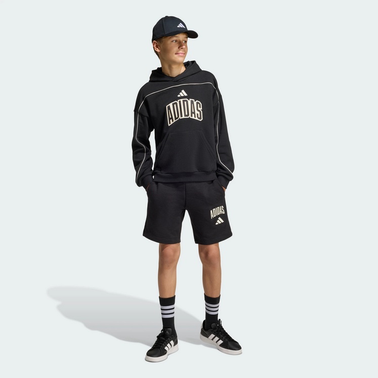 Felpa Ragazzo Adidas STADIUM LETTERING  - NERO