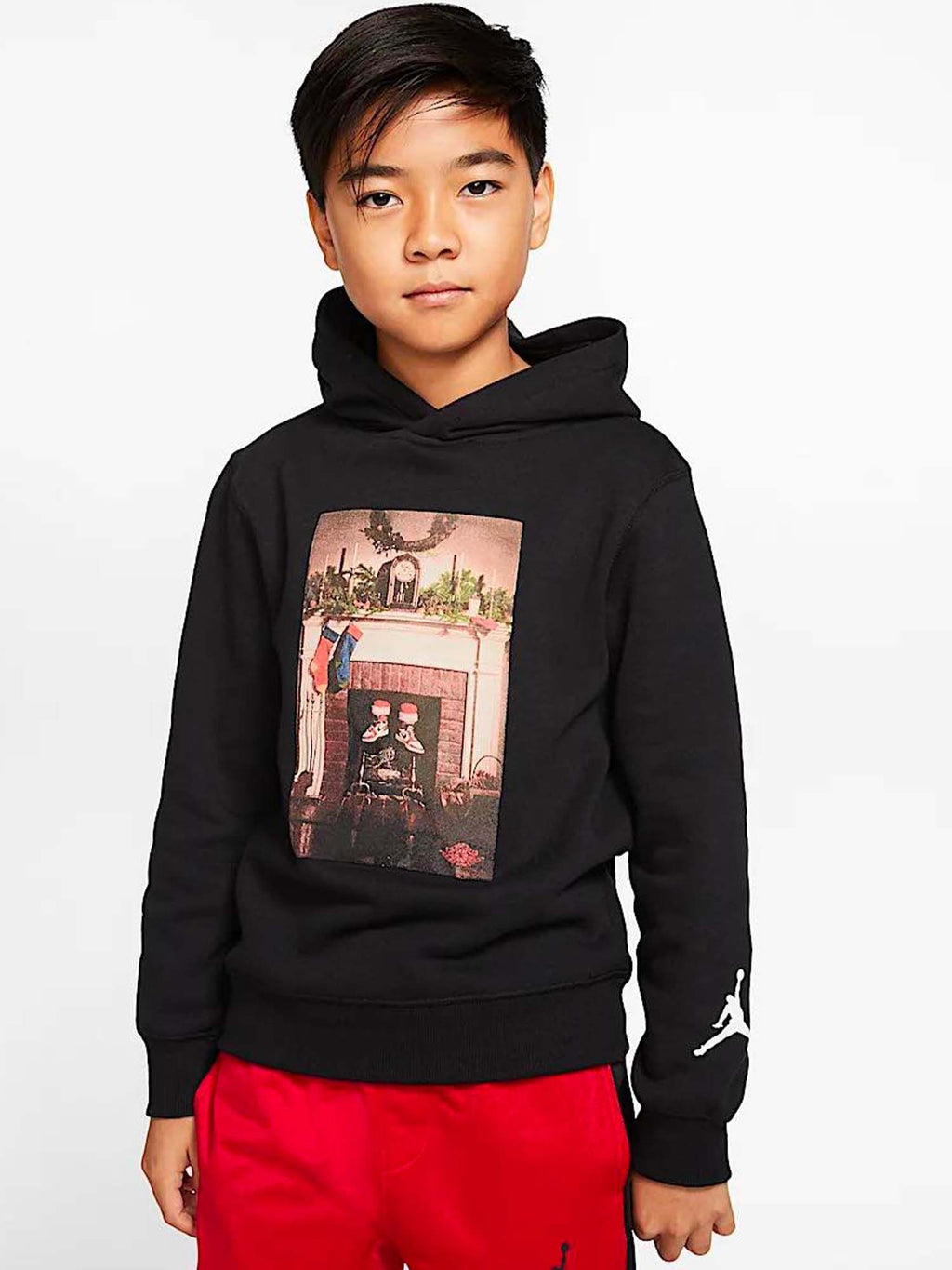 Felpa Ragazzo Jordan Christams - Nero