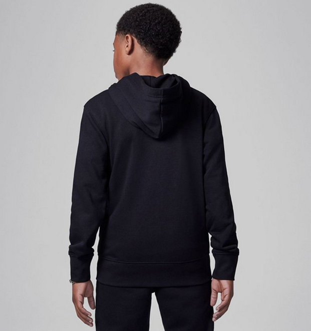 Felpa Ragazzo Jordan con zip MJ Brooklyn - Nero