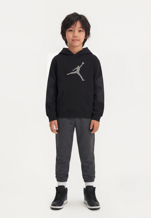 Felpa Ragazzo Jordan HIKE MIKE - Nero