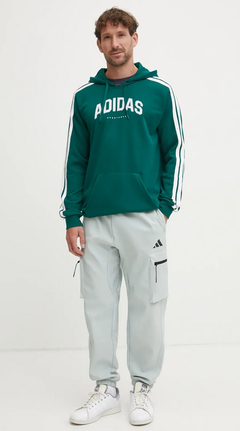 Felpa Uomo Adidas Colleggiate - Verde