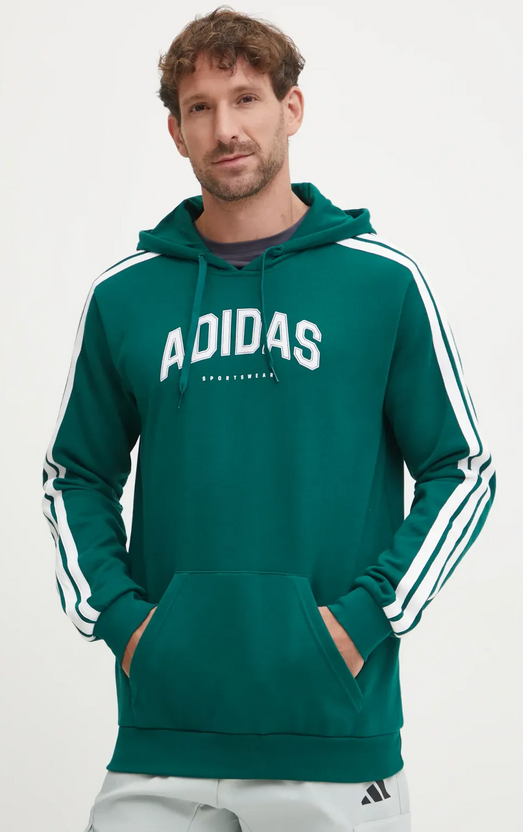 Felpa Uomo Adidas Colleggiate - Verde