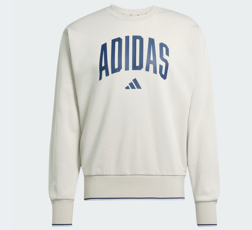 Felpa Uomo Adidas Collegiate - Beige