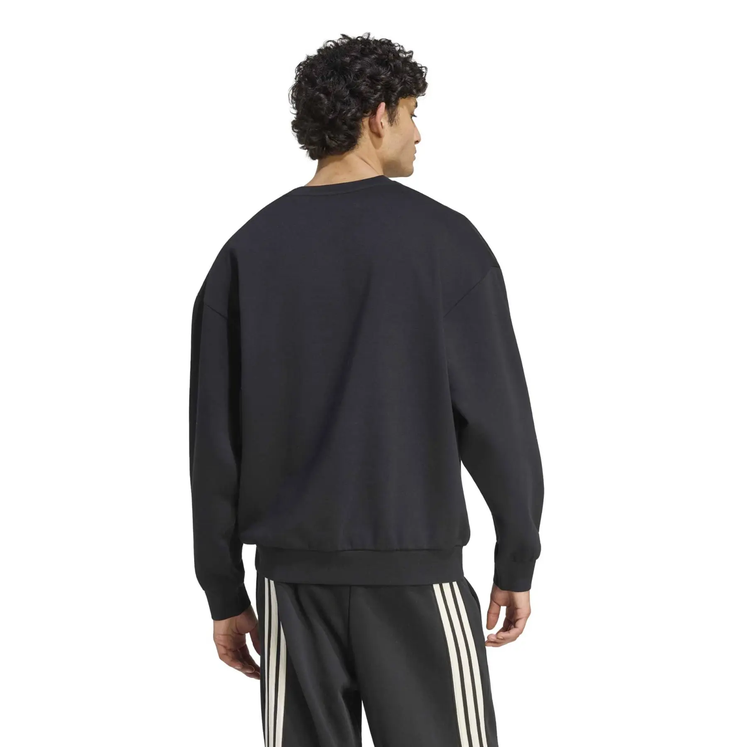 Felpa Uomo Adidas COLLEGIATE CREW - NERO