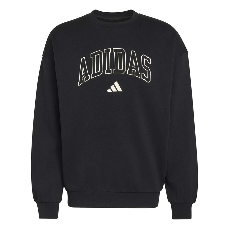 Felpa Uomo Adidas COLLEGIATE CREW - NERO