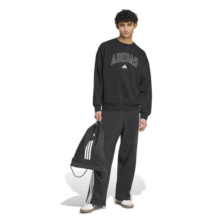 Felpa Uomo Adidas COLLEGIATE CREW - NERO