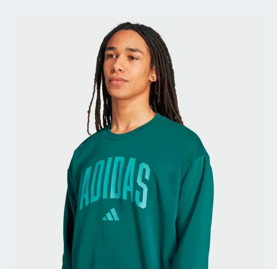 Felpa Uomo Adidas Collegiate - Verde