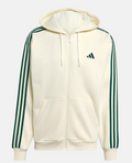 Felpa Uomo Adidas Essentials 3-Stripes  - Bianco/Verde