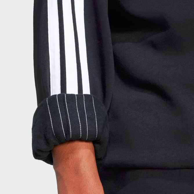 Felpa Uomo Adidas Essentials 3-Stripes  - Nero