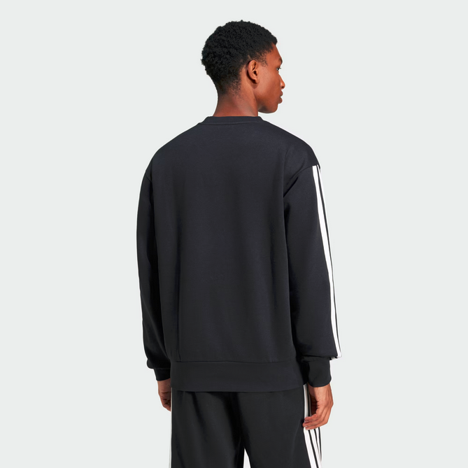 Felpa Uomo Adidas Essentials 3-Stripes  - Nero