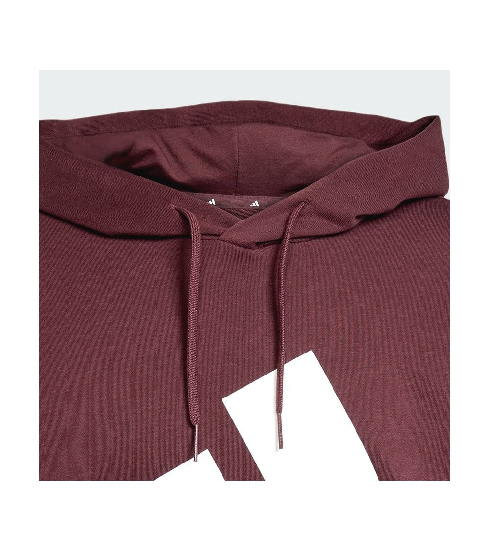 Felpa Uomo Adidas Essentials Big Logo French Terry - Bordeaux