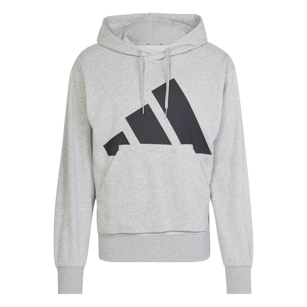 Felpa Uomo Adidas Essentials Big Logo French Terry - Grigio