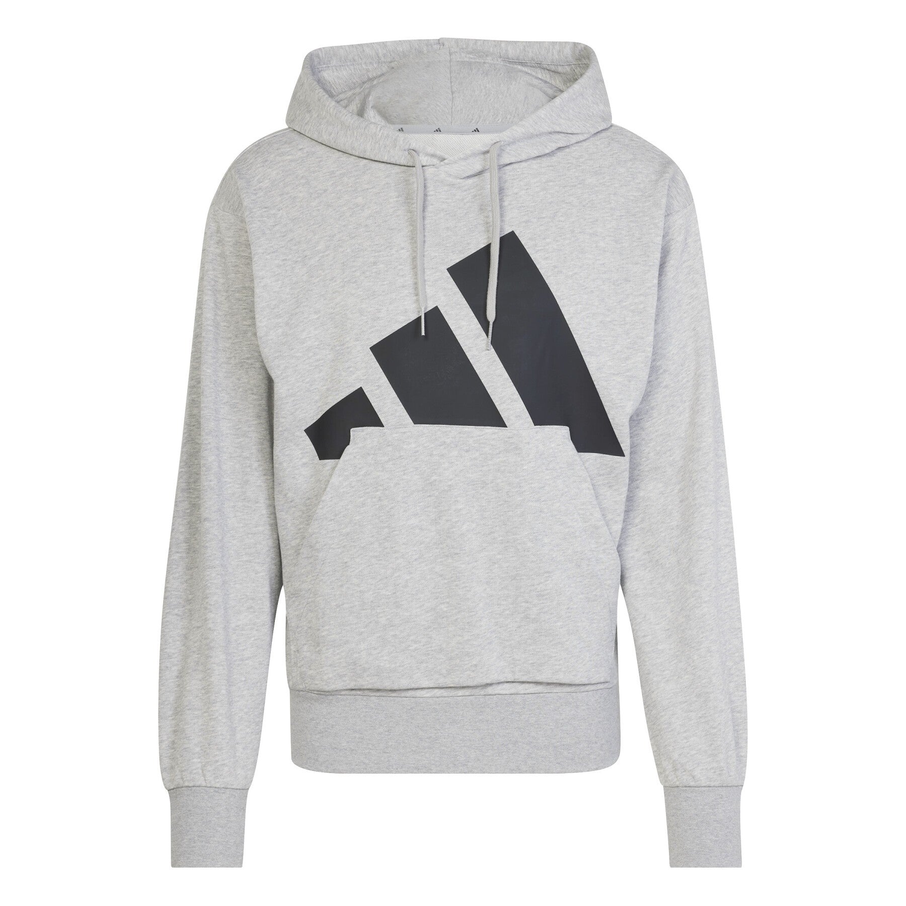 Felpa Uomo Adidas Essentials Big Logo French Terry - Grigio