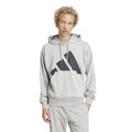 Felpa Uomo Adidas Essentials Big Logo French Terry - Grigio