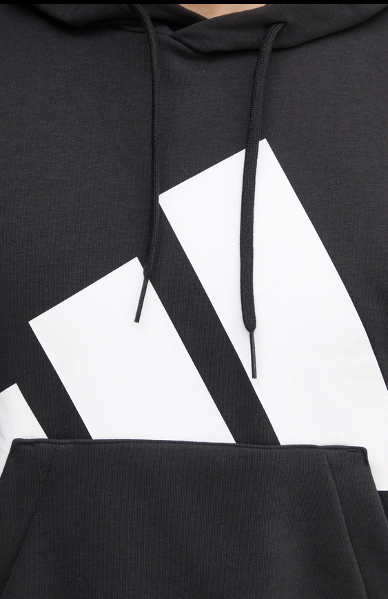 Felpa Uomo Adidas Essentials Big Logo French Terry - Nero