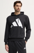 Felpa Uomo Adidas Essentials Big Logo French Terry - Nero
