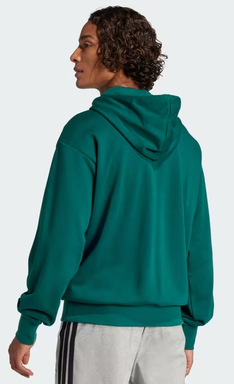 Felpa Uomo Adidas Essentials Big Logo French Terry - Verde