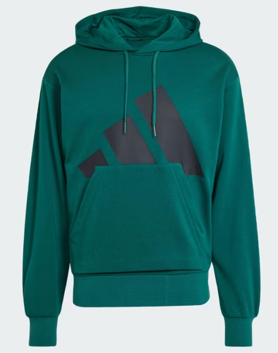 Felpa Uomo Adidas Essentials Big Logo French Terry - Verde