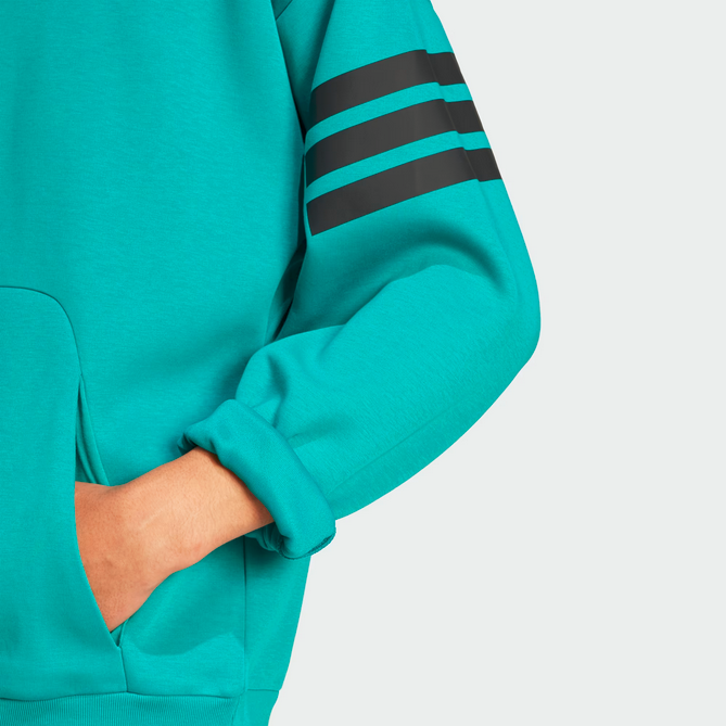 Felpa Uomo Adidas Hoodie Future Icons 3-Stripes - Verde