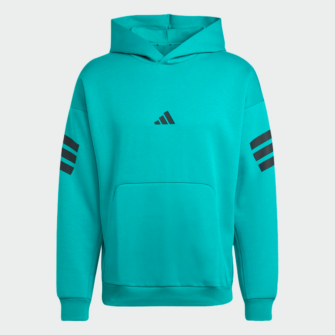 Felpa Uomo Adidas Hoodie Future Icons 3-Stripes - Verde