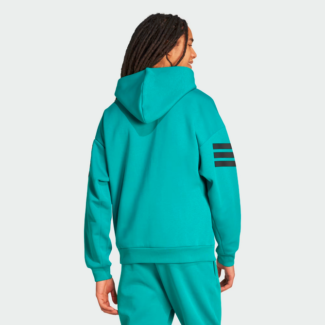 Felpa Uomo Adidas Hoodie Future Icons 3-Stripes - Verde
