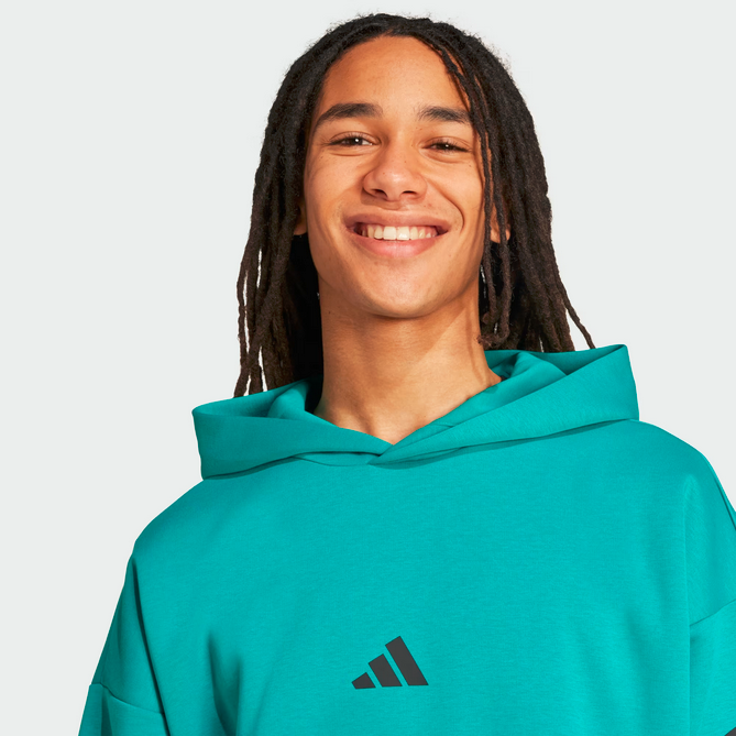 Felpa Uomo Adidas Hoodie Future Icons 3-Stripes - Verde