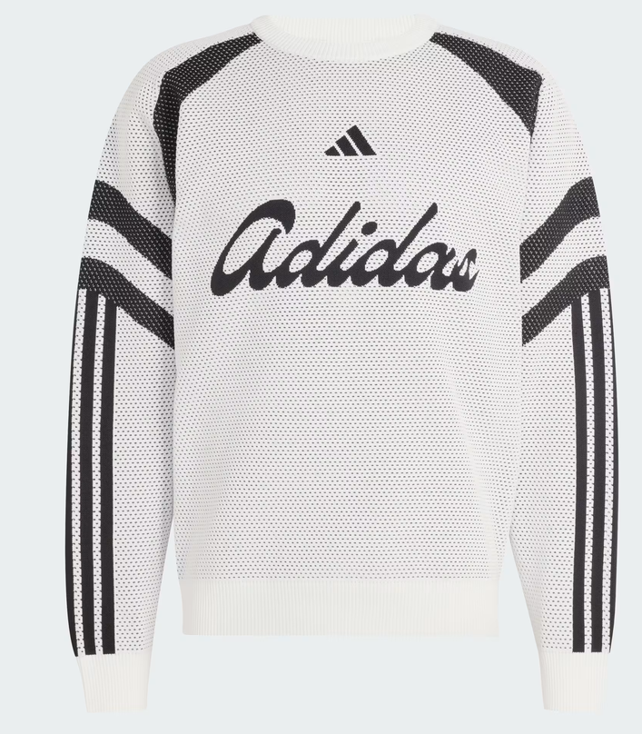 Felpa Uomo Adidas House of Tiro Knitted - Bianco/Nero