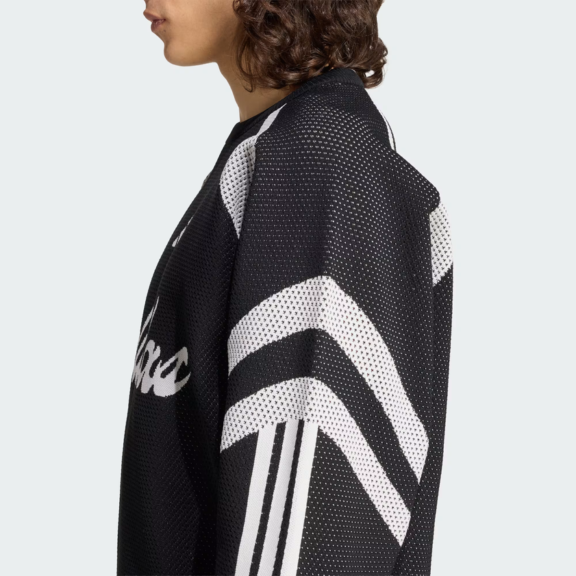 Felpa Uomo Adidas House of Tiro Knitted - Nero/Bianco