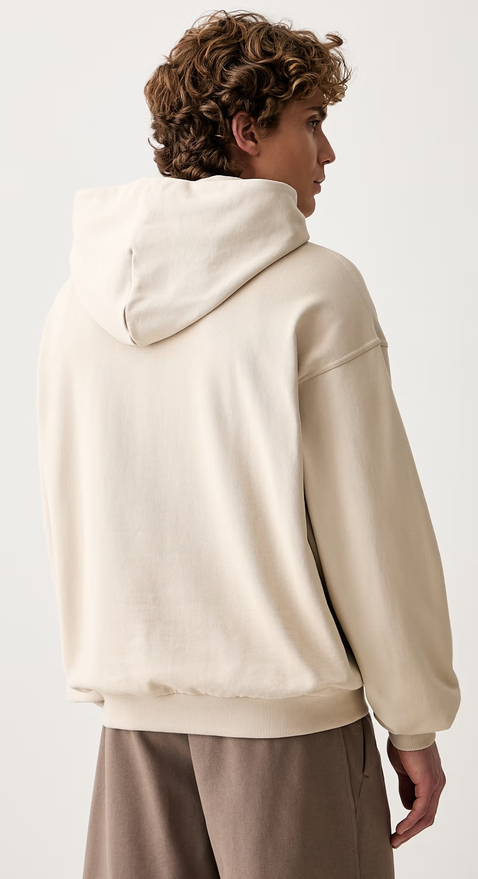 Felpa Uomo Adidas Kit Small Logo - Beige