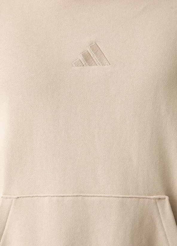 Felpa Uomo Adidas Kit Small Logo - Beige