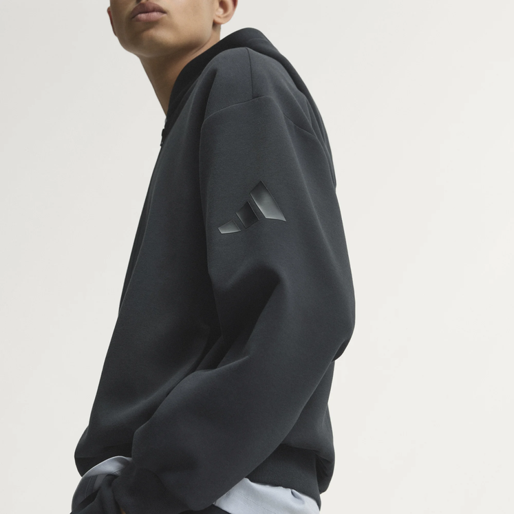 Felpa Uomo Adidas FULL ZIP SOFT SOFT LUX - NERO