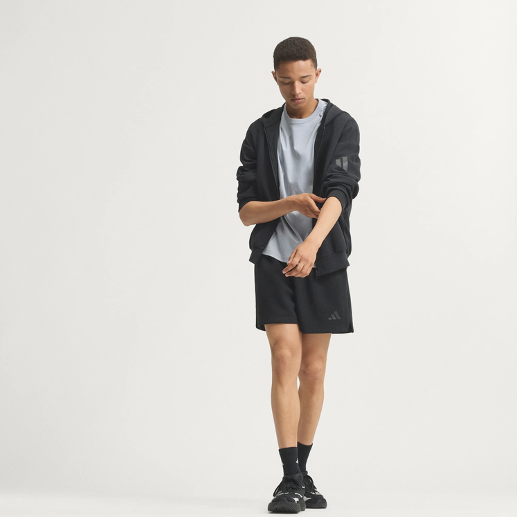 Felpa Uomo Adidas FULL ZIP SOFT SOFT LUX - NERO