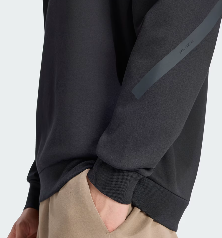 Felpa Uomo Adidas Z.N.E.- Nero