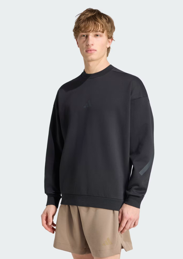 Felpa Uomo Adidas Z.N.E.- Nero