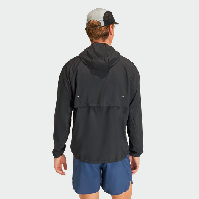 Giacca a vento UOMO Adidas Essentials - Nero/argento