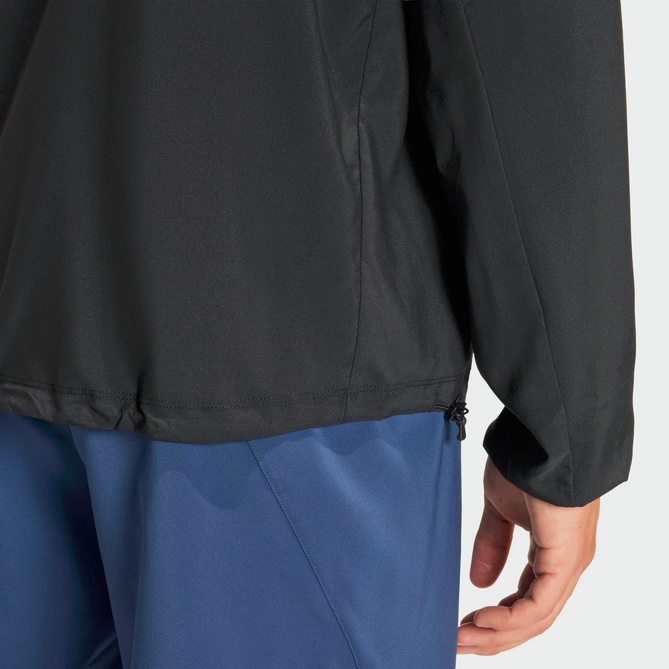 Giacca a vento UOMO Adidas Essentials - Nero/argento