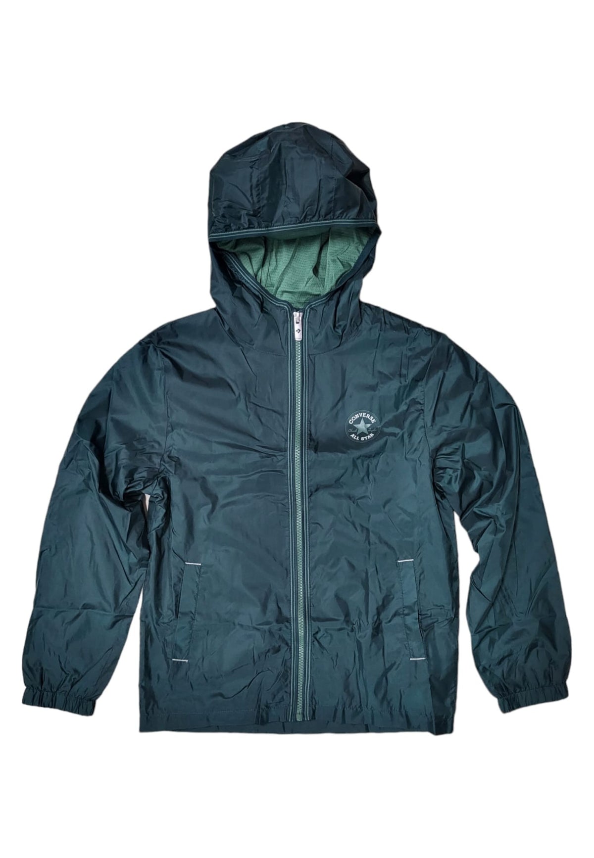 Giacca  ragazzo antivento Converse Core Windbreaker - Verde