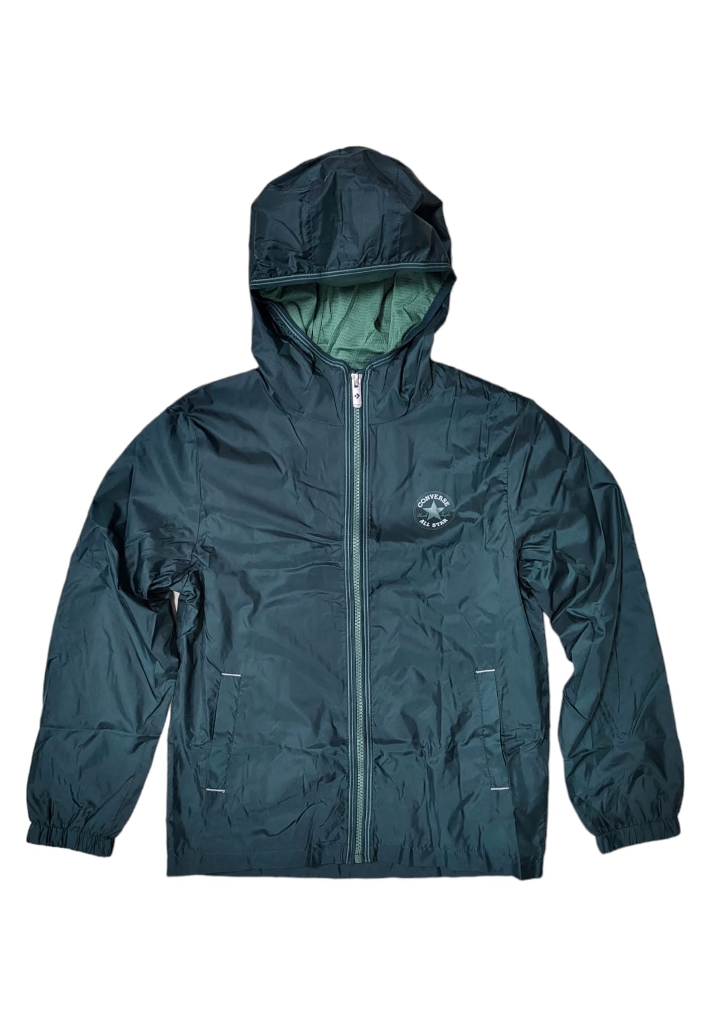 Giacca  ragazzo antivento Converse Core Windbreaker - Verde