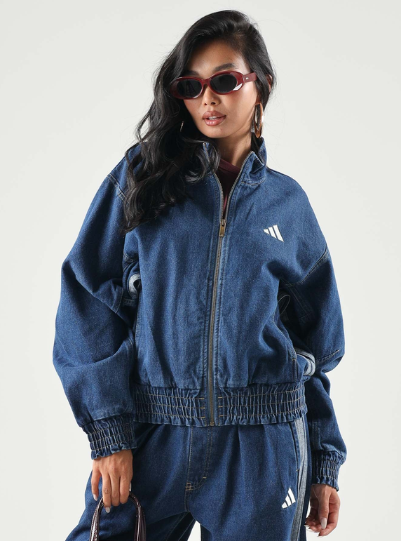 Giacca Donna Adidas Denim - Blu