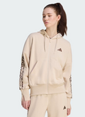 Giacca Donna Adidas Essentials 3-Stripes Animalier - Beige