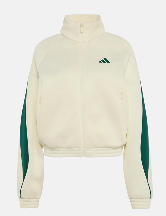 Giacca Donna Adidas Performance Stadium Tracktop - Avorio/Verde