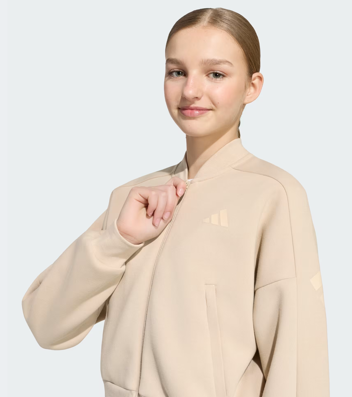 Giacca Ragazza Adidas Future Icons 3-Stripes - Beige