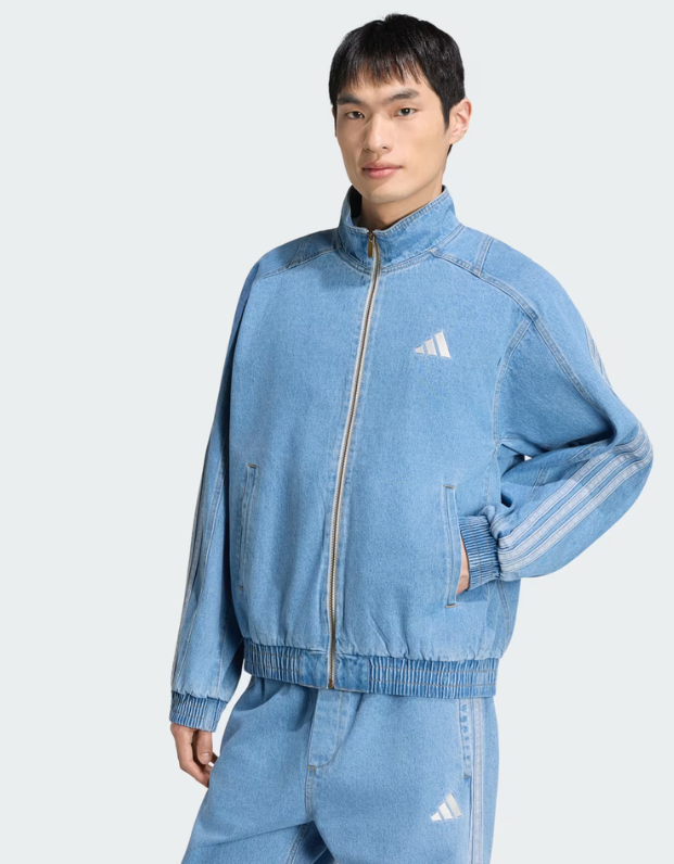 Giacca Uomo Adidas Denim - Azzurro