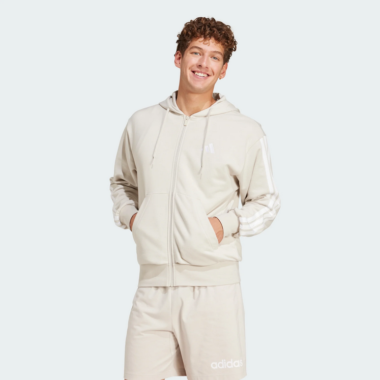 Giacca Uomo Adidas Essentials 3-Stripes - BEIGE